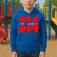 314 St. Louis Area Code Missouri Kids Hoodie thumb 2