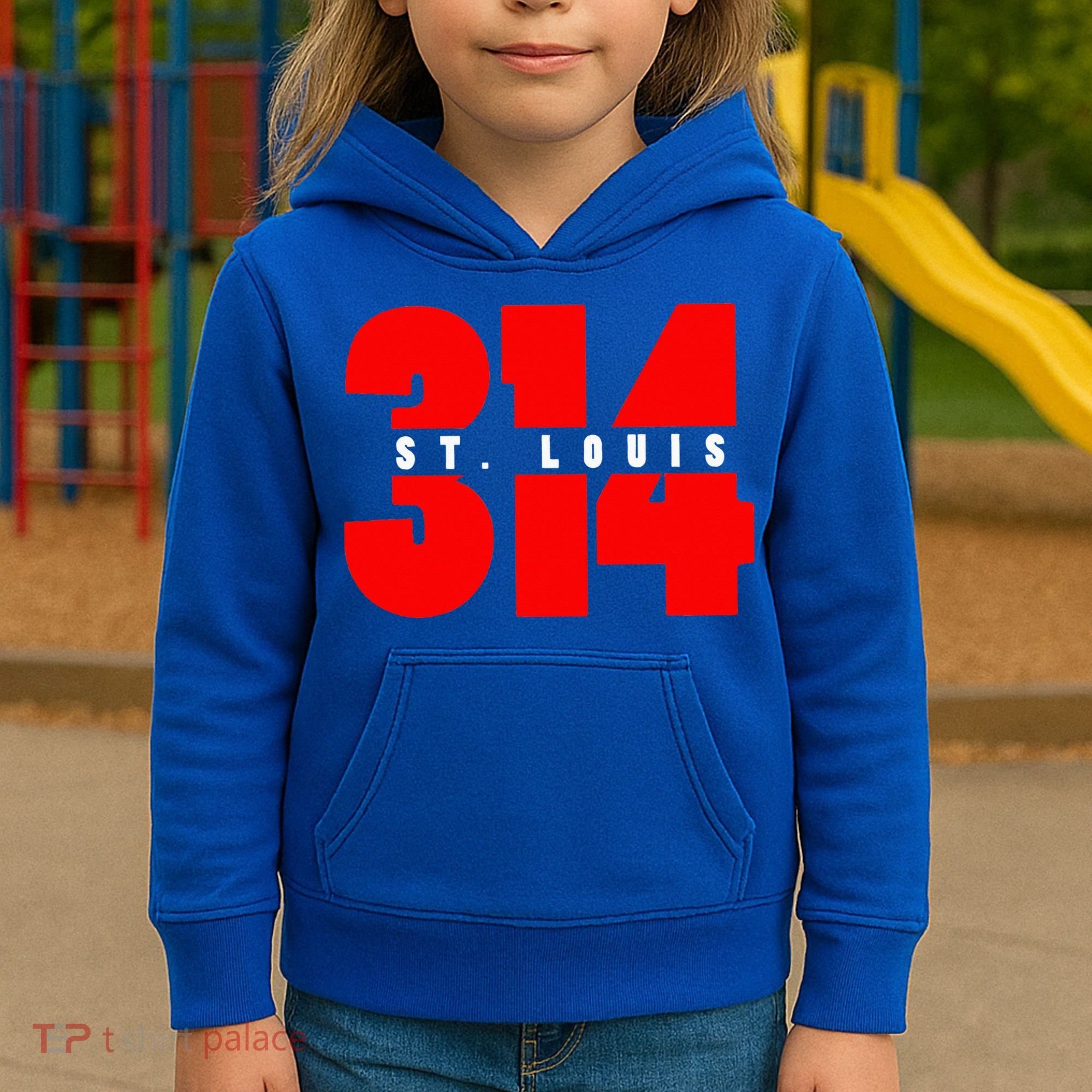 314 St. Louis Area Code Missouri Kids Hoodie