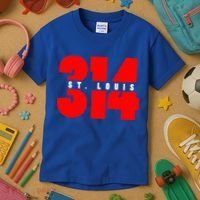 314 St. Louis Area Code Missouri Kids T-Shirt thumb 3
