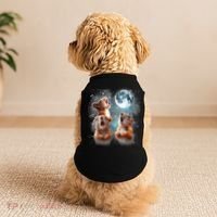 3 Squirrel Moon Howling Squirrel Head Funny Doggie Tank thumb 2