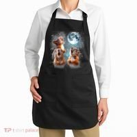 3 Squirrel Moon Howling Squirrel Head Funny Apron thumb 2