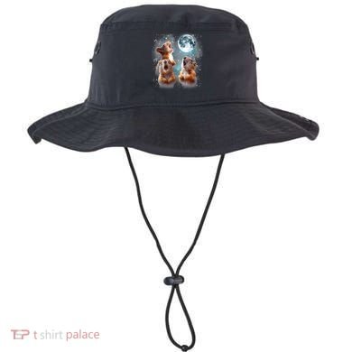 3 Squirrel Moon Howling Squirrel Head Funny Bucket Hat