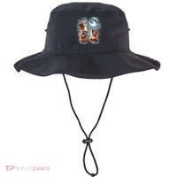 3 Squirrel Moon Howling Squirrel Head Funny Bucket Hat thumb 0