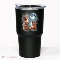 3 Squirrel Moon Howling Squirrel Head Funny Tumbler thumb 0