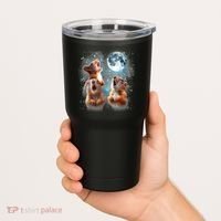 3 Squirrel Moon Howling Squirrel Head Funny Tumbler thumb 2