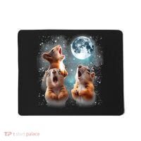 3 Squirrel Moon Howling Squirrel Head Funny Mousepad thumb 0
