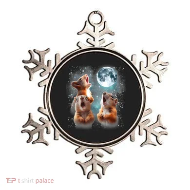 3 Squirrel Moon Howling Squirrel Head Funny Ornament