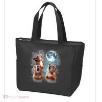 3 Squirrel Moon Howling Squirrel Head Funny Tote Bag thumb 3