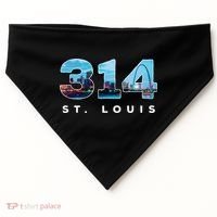 314 Stl Pride St. Louis Area Code USA-Made Doggie Bandana thumb 0