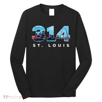 314 Stl Pride St. Louis Area Code Long Sleeve Shirt