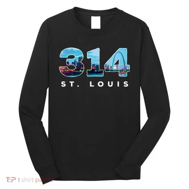 314 Stl Pride St. Louis Area Code Long Sleeve Shirt