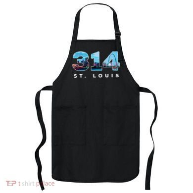 314 Stl Pride St. Louis Area Code Apron