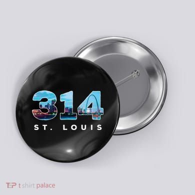 314 Stl Pride St. Louis Area Code Button