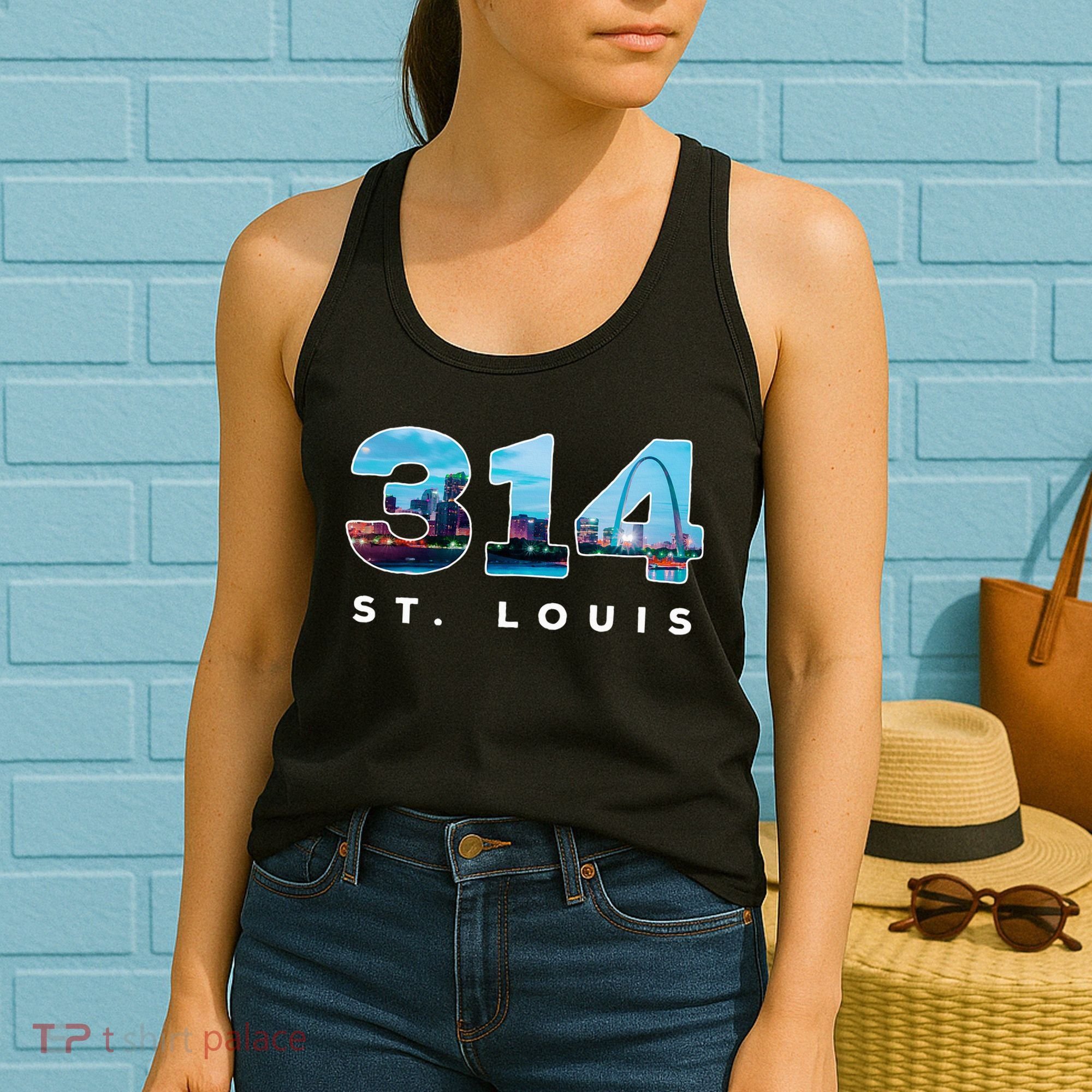 314 Stl Pride St. Louis Area Code Women's Tank Top