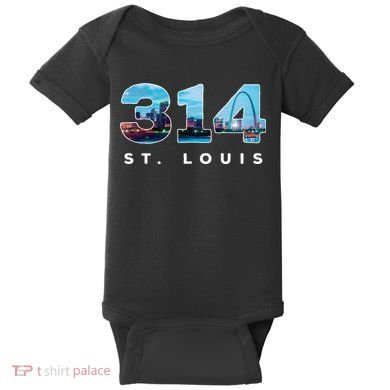 314 Stl Pride St. Louis Area Code Baby Bodysuit
