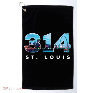314 Stl Pride St. Louis Area Code Golf Towel