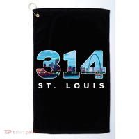 314 Stl Pride St. Louis Area Code Golf Towel thumb 0