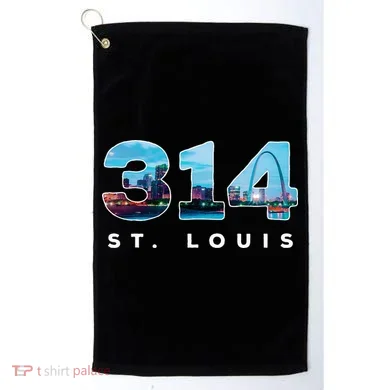 314 Stl Pride St. Louis Area Code Golf Towel