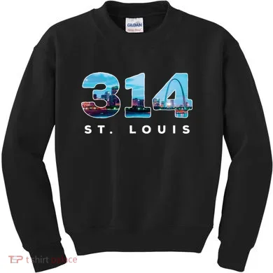314 Stl Pride St. Louis Area Code Kids Sweatshirt