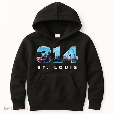 314 Stl Pride St. Louis Area Code Kids Hoodie
