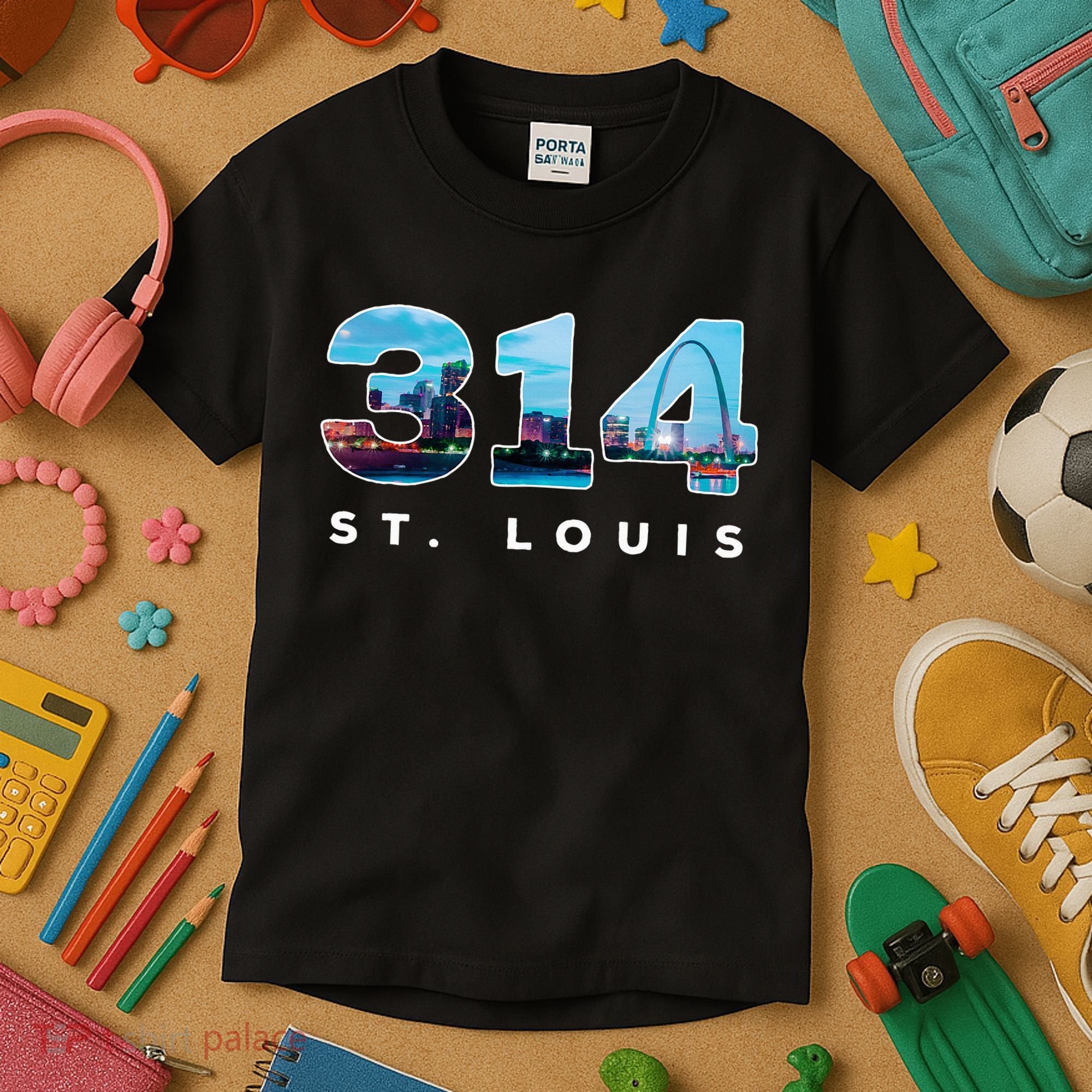 314 Stl Pride St. Louis Area Code Kids T-Shirt