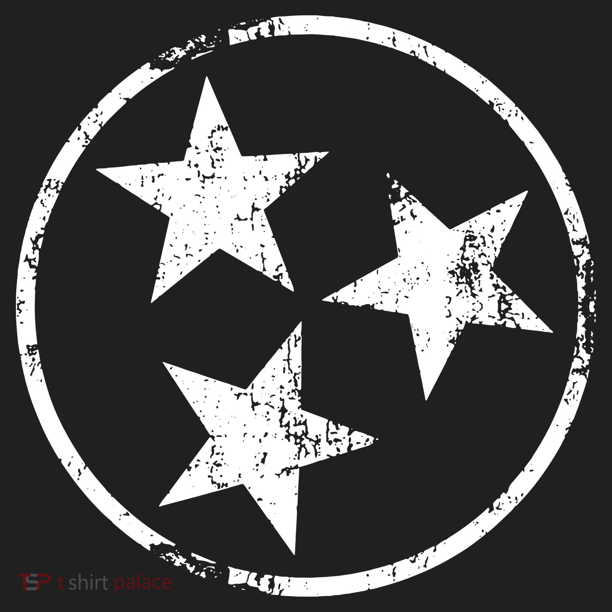 3 Star Tn Flag Graphic White Distressed Tennessee State Flag Tumbler