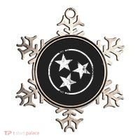 3 Star Tn Flag Graphic White Distressed Tennessee State Flag Ornament thumb 0