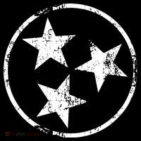 3 Star Tn Flag Graphic White Distressed Tennessee State Flag Ornament thumb 1