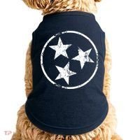 3 Star Tn Flag Graphic White Distressed Tennessee State Flag Doggie Tank thumb 0