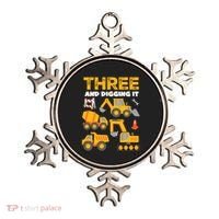 3 Three And Digging It 3rd Birthday Boy Construction Truck Ornament thumb 0
