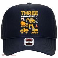3 Three And Digging It 3rd Birthday Boy Construction Truck Hat thumb 0