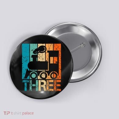 3rd Train Birthday 3 Year Old 3yr Birthday Train Button