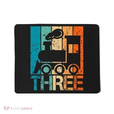 3rd Train Birthday 3 Year Old 3yr Birthday Train Mousepad