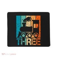 3rd Train Birthday 3 Year Old 3yr Birthday Train Mousepad thumb 0