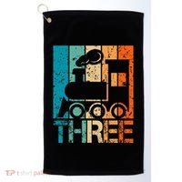 3rd Train Birthday 3 Year Old 3yr Birthday Train Golf Towel thumb 0