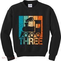 3rd Train Birthday 3 Year Old 3yr Birthday Train Kids Sweatshirt thumb 0