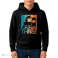 3rd Train Birthday 3 Year Old 3yr Birthday Train Kids Hoodie thumb 4