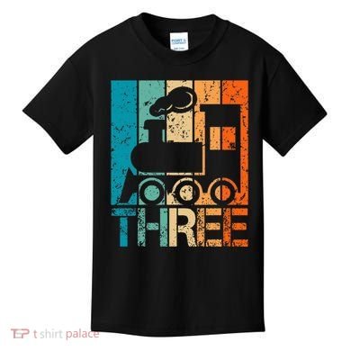 3rd Train Birthday 3 Year Old 3yr Birthday Train Kids T-Shirt