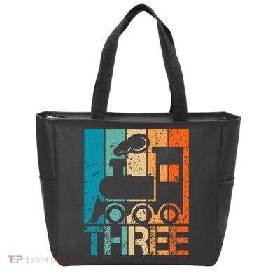 3rd Train Birthday 3 Year Old 3yr Birthday Train Tote Bag