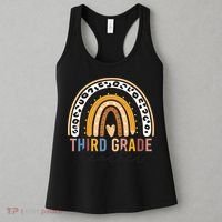 3rd Third Grade Teacher Cute Leopard Rainbow To School Women's Tank Top thumb 3