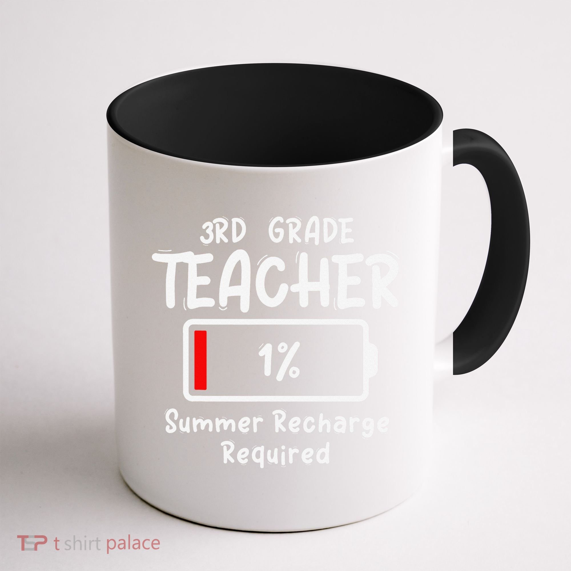 3rd-Grade Teacher Summer Recharge Required Last Day School Coffee Mug
