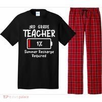 3rd-Grade Teacher Summer Recharge Required Last Day School Pajama Set thumb 0