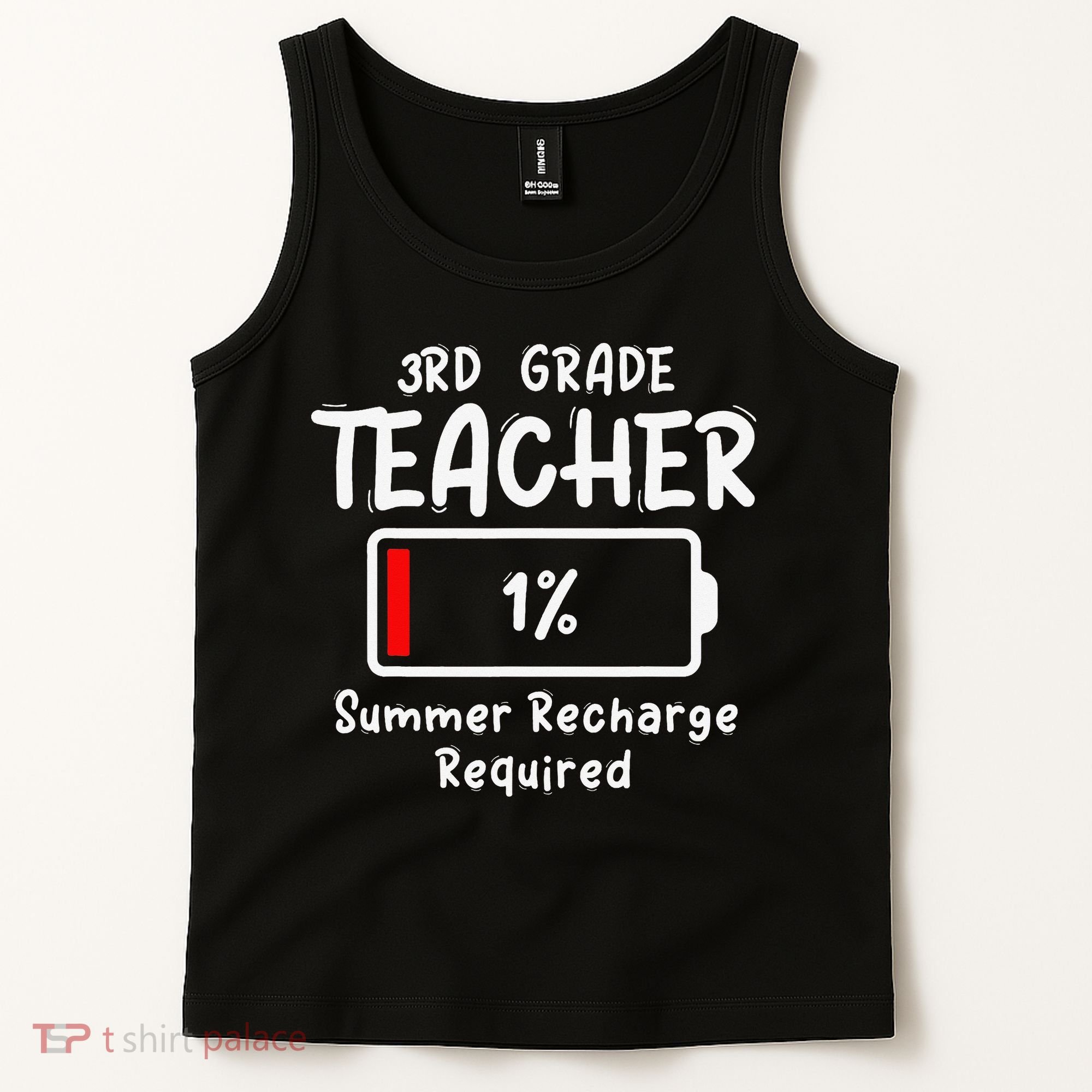 3rd-Grade Teacher Summer Recharge Required Last Day School Tank Top