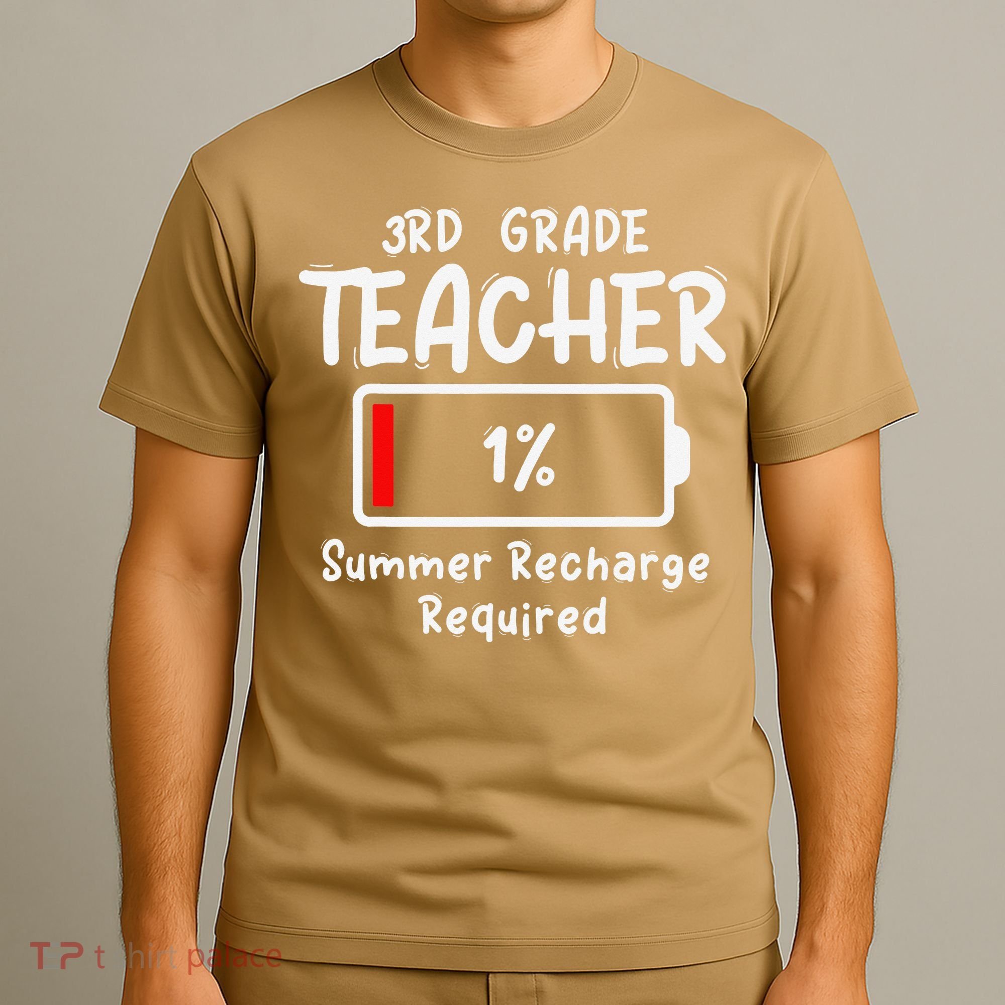 3rd-Grade Teacher Summer Recharge Required Last Day School T-Shirt