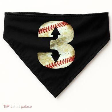 3 Up 3 Down Three Up Three Down Baseball Softball Player Gift USA-Made Doggie Bandana