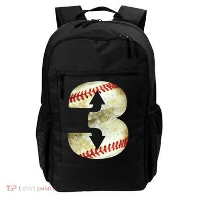 3 Up 3 Down Three Up Three Down Baseball Softball Player Gift Backpack