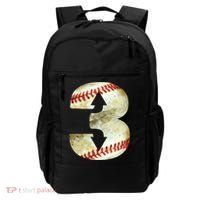 3 Up 3 Down Three Up Three Down Baseball Softball Player Gift Backpack thumb 0