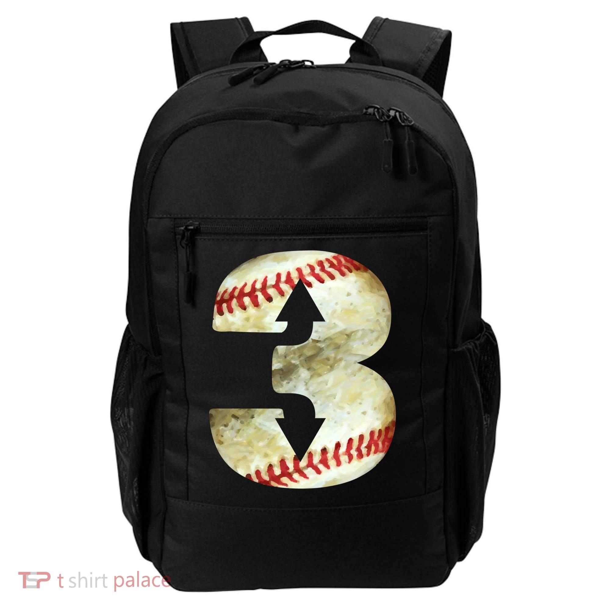 3 Up 3 Down Three Up Three Down Baseball Softball Player Gift Backpack