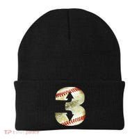 3 Up 3 Down Three Up Three Down Baseball Softball Player Gift Beanie thumb 0