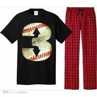 3 Up 3 Down Three Up Three Down Baseball Softball Player Gift Pajama Set thumb 0